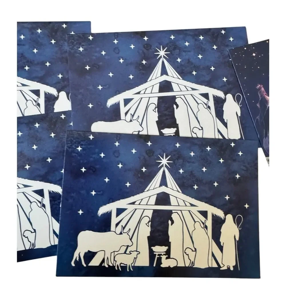 Holiday Time Religious Christmas Cards Lot 19 Cards & Envelopes Assorted Designs